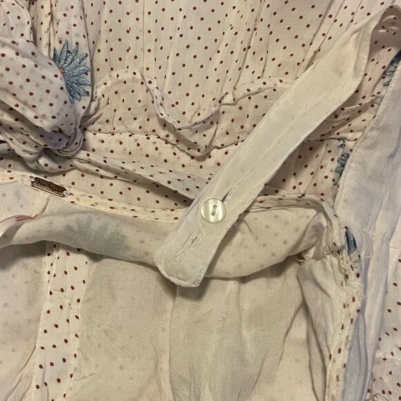 Free People Daisy Chain Midi Dress in Neutral Combo - Picture 12 of 12